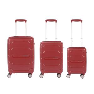 China Red Polypropylene Lightweight Travel Cabin Luggage Sets factory