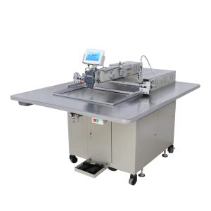 China All In One Automatic Pattern Sewing Machine Velcro Cutting Feeding Stitching For Bag factory