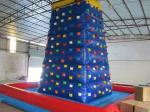 Factory Commercial Inflatable Rock Climbing Wall Fireproof PVC Tarpaulin For