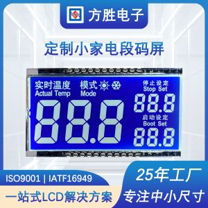 Custom HTN LCD Panel and STN 7 Segment LCD Display Manufacturer for Industrial