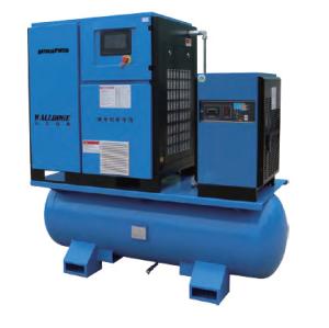 China 0.9M3/Min Integrated Air Compressor For Laser Cutting 15 Hp Rotary Screw Air Compressor With Dryer factory