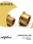 Butterfly Valves Cast Bronze Bushings , Oil Impregnated Bronze Bearings DN 100