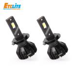 12V Fan Cooled LED Headlights H7 H4 100w IP68 Waterproof X70