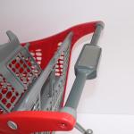 220L Plastic Supermarket Shopping Trolley Cart With 5inches TPR Wheels