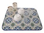 Printing Absorbent 18x24inch Dish Drying Mat Reversible Microfiber Dish Rack Pad