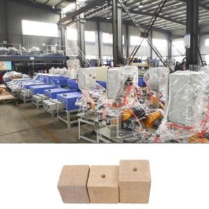 China Fumigation Free Sawdust Extruding Pallet Block Machine Automatic factory
