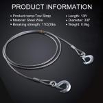 Rollback Crane Wrecker Tow Truck Steel Winch Cable Wire Rope Non-Alloy 6x19 IWRC