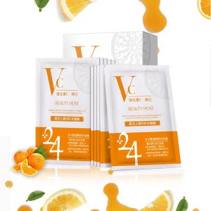 China 25 ml Skin Whitening Facial Mask Vitamin C Sheet Mask Brightening Skin Care Face Mask factory