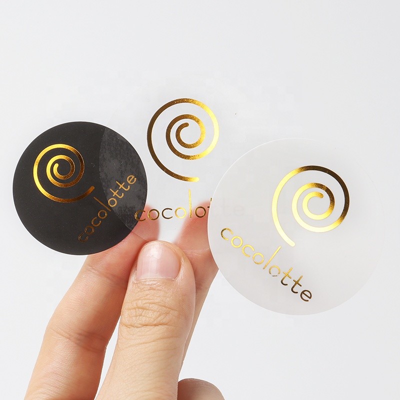 4.4 X 9.2cm Plastic Clear Vinyl Stickers Paper Sheet Material For Cosmetics Bottle