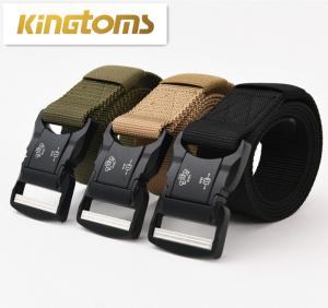 China 45&quot;*1.5&quot; Breathable Fast Release Combat Webbing Belt Polyester Hiking Inner 0.25kg factory