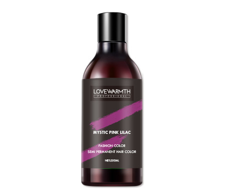 Mystic Pink Lilac Semi Permanent Hair Color Cream Fashion Shades Lasting