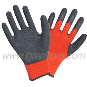 China Latex Palm &amp; Thumb Dipped Hand Gloves, Cotton String factory