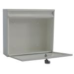 Solid Post Mount Mailbox High Strength Compact Size 36.2x10x32.2cm