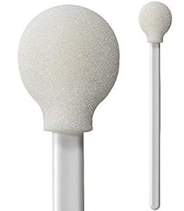 China Big Round Circular Head Sponge Tip Cleanroom Foam Swabs 50pcs factory