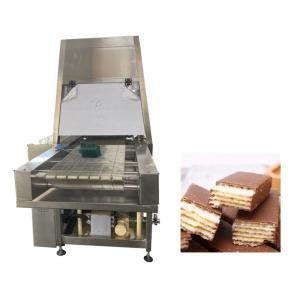 China 400mm 200kg/H Protein Chocolate Enrobing Machine factory