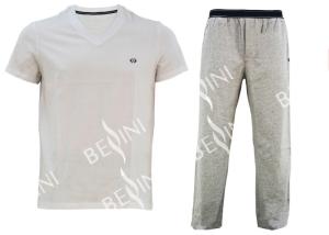 China Personalized Mens Designer Pajama Sets , Mens Cotton Loungewear S/M/L/XL/XLL Size factory