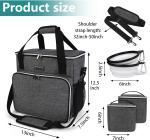 Dog Cat All Pet Travel Bag with 2 Pet Food Containers and 2 Collapsible Silicone