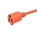 SJWT #12/14/16 AWG extension cable 10A 13A 15A 125V types ground earthing 3pin
