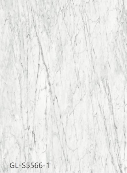 5mm Biodegradable Marble Style Vinyl Flooring Flame Retardant Anti Shock Grayish
