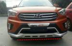 ABS Blow Molding Car Bumper Guard Front And Rear For Hyundai IX25 Creta 2014