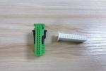 Plastic 32 Pin Automotive Wire Connectors Female With Clip Green Color