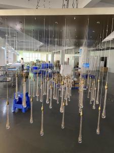 China Nordic Duplex Building Light Luxury Crystal Creative Water Drop Chandelier factory