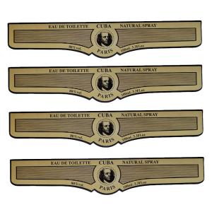 China Waterproof Self Adhesive Sticker Cosmetic Logo Printing Perfume Bottle Label factory