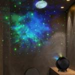 240V Dreamy Aurora Sky Star Projection Lamp 5m Bedroom Romantic Atmosphere Lamp