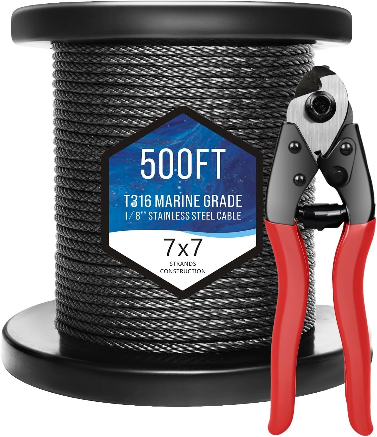 ISO9001/ISO14001 Approved T316 Stainless Steel Aircraft Cable Reel for Wire Rope Cable Railing Kits Flexible and Durable