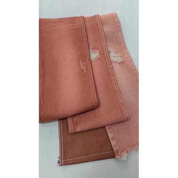 High quality 10.6oz Left Twill RED 10x7 No elastic Denim fabric JSD3023R for wholesale denim