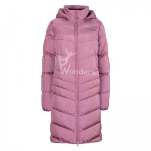 China Customized Women Long Insulated Padded Puffer 100% Polyester factory