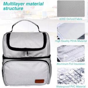 China 600D Oxford Outside PEVA Foil Liner Insulated Cooler Bag Eco Friendly factory