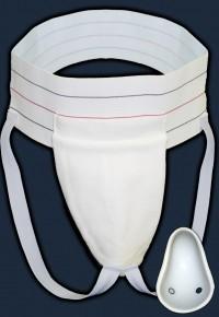 China White Color Men ' S Athletic Supporter , Male Athletic Supporter With Flex Shield Cup factory