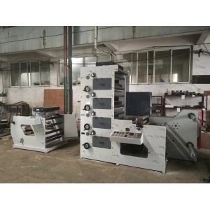 Full automatic lable flexo printing machine from Ruian factroy 4 Colors