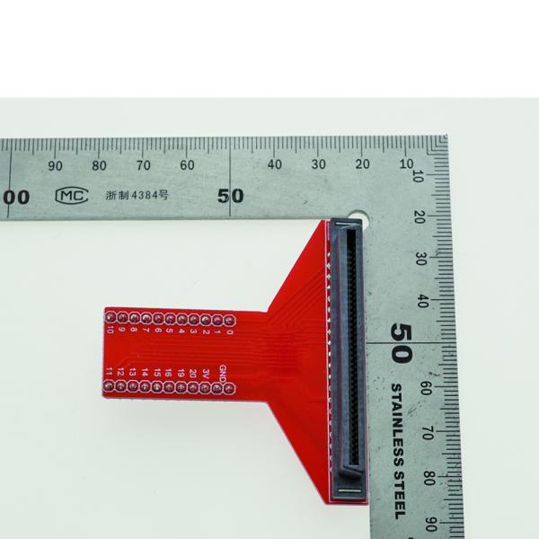 Environmental Friendly Electronic Components Red T Type Shield Adapter For Microbit