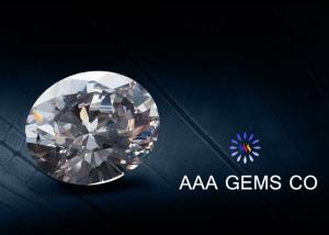 China Decorative Diamond Oval Moissanite Rings Gemstone White Round factory