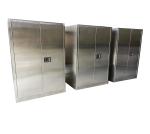 Stainless 100 Lbs Chemical Steel Storage Cabinet With Recessed Handle For Safety