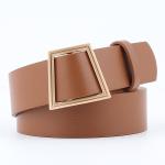 Womens 120cm Coats Pu Waist Belt Leather 3.5cm Wide Zinc Alloy Buckle