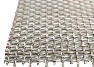 China Corrugated 4.5kg/M2 50x50 Stainless Steel Woven Wire Mesh Curtain Wall Use factory