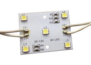 China DC 12V 5 SMD 5050 LED Point Light For LED Signboard / Channel Letters factory
