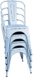 China Simplicity Stackable Restaurant Chairs Chic Dining Bistro Cafe Side Chairs factory