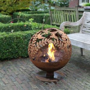 China Wood and Gas Steel Fire Pits outdoor round fire pit classic decoration factory