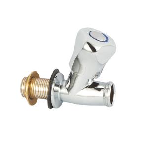 China Quick Open Half Inch Bathroom Brass Angle Valve Chromed Abrasion Proof factory