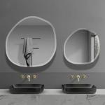 Laminated Tempered Mirror Oval Commercial Mirrors For Bathrooms