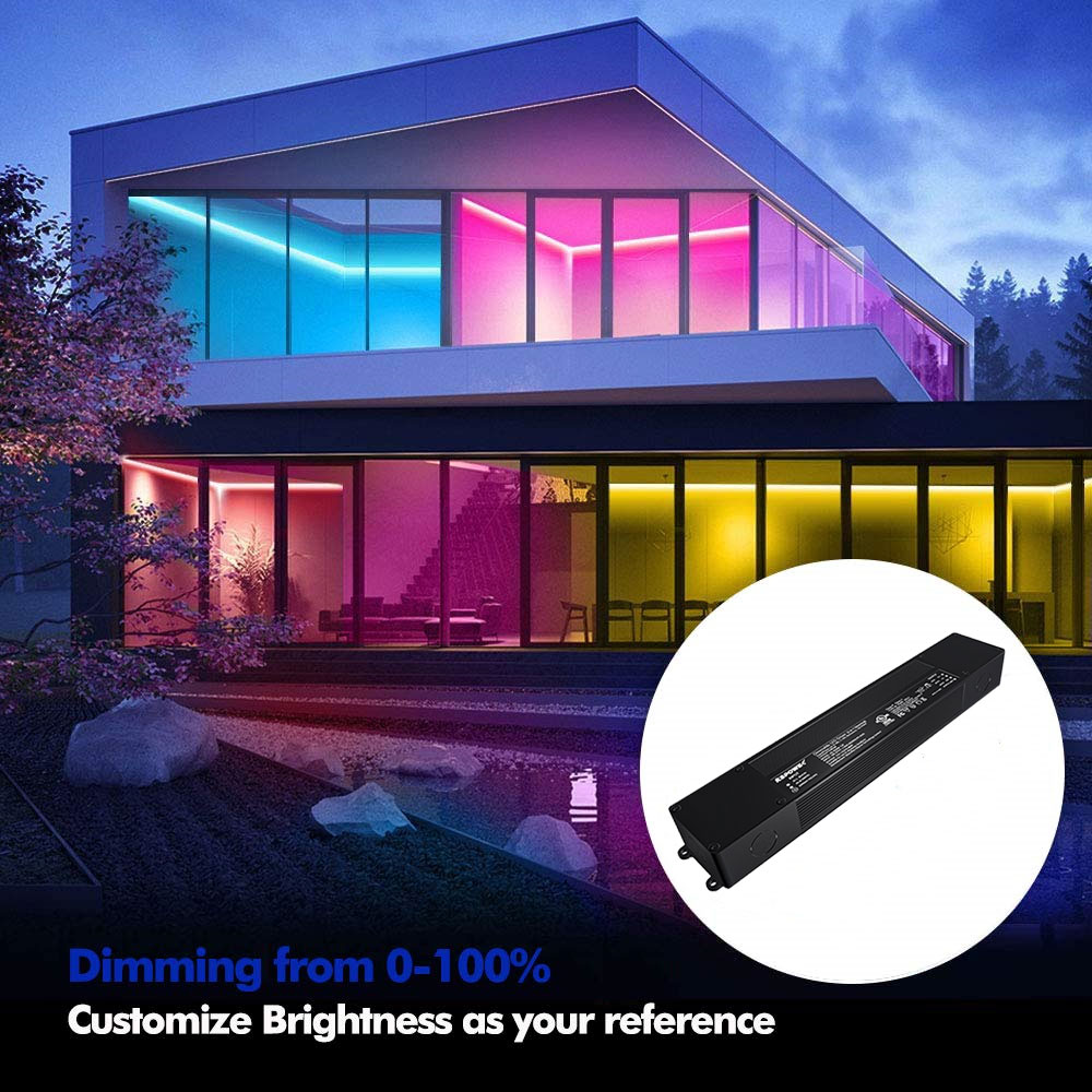 Aluminum Case Outdoor LED Driver Input Voltage Class2 Flicker Free 24v 40w 60w 80w 100w Ip65