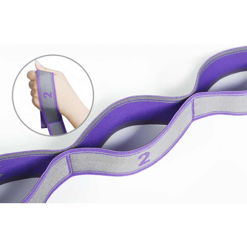 Custom Adjustable Long Polyester Latex Elastic Exercise Resistance Bands for Latin Dance Fitness