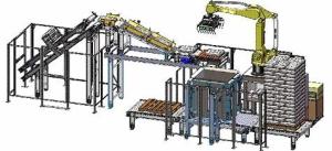 China Chemical Box Stacking Machine Automatic Robot Palletizer on sale
