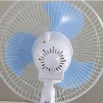 15W Solar Powered Outdoor Fan 3 Gears Adjustment For Home Pedestal Fan