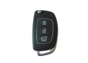China 3 Button Smart Hyundai Car Key 4D60 80BIT Black Color Plastic Material factory