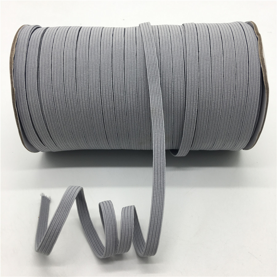 roll packing high elasticity flat elastic cord for note book color elastic band